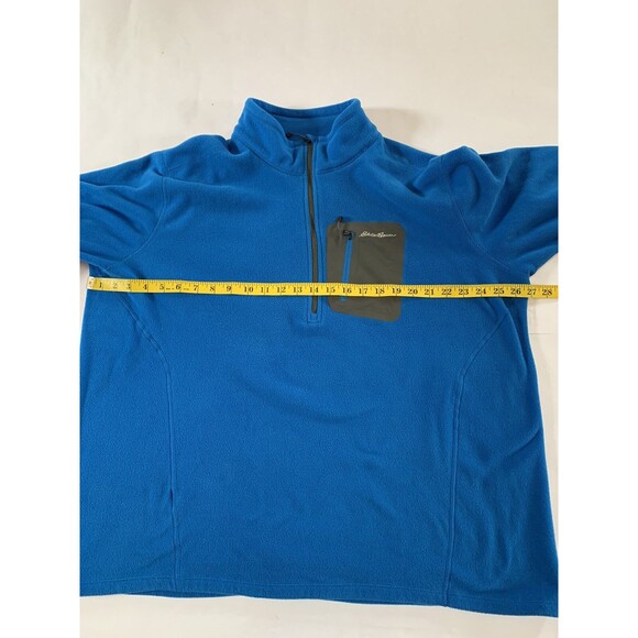Eddie Bauer Jacket Mens 2XL Blue First Ascent 1/4 Zip Fleece Pullover Polartec - Picture 8 of 10